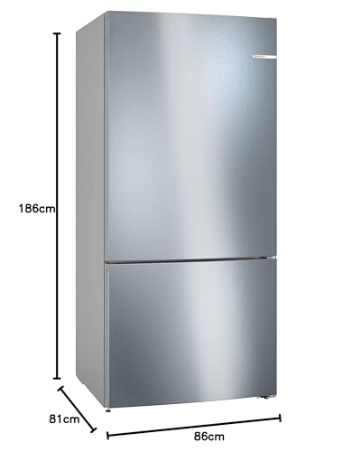 Bosch KGN86AIDR, Série 6, Réfrigérateur Combiné Pose-Libre, 186 x 86 cm, Inox Anti Trace de Doigts