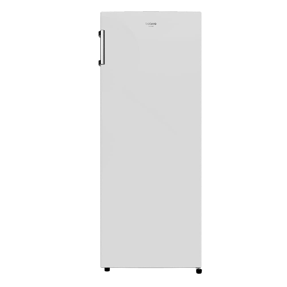 Cecotec Réfrigérateur 1 Porte Bolero CoolMarket 1D 242 White, 242 Litres, Hauteur 143,4 cm, Économie d’Énergie, Fonction Auto Defrost, Tiroir Produits Frais, Porte Réversible, Blanc