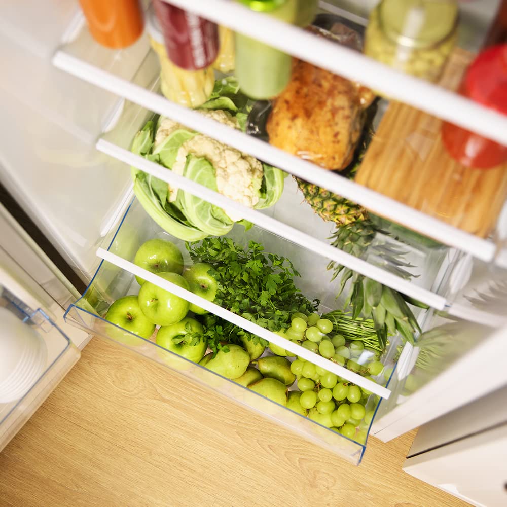 Cecotec Réfrigérateur 1 Porte Bolero CoolMarket 1D 242 White, 242 Litres, Hauteur 143,4 cm, Économie d’Énergie, Fonction Auto Defrost, Tiroir Produits Frais, Porte Réversible, Blanc