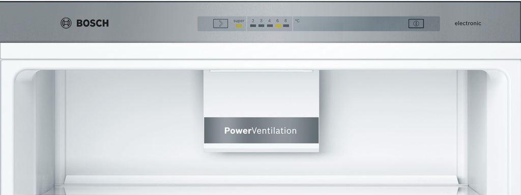 Bosch KGN367ICT, Série 4 Réfrigérateur combiné pose-libre, 321 L, 186 x 60 (H x L), Inox anti trace de doigts